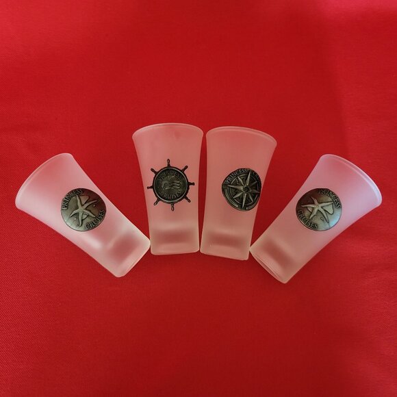 Princess Cruises Shot Glasses Set of 4 Nautical Maritime - Picture 11 of 12